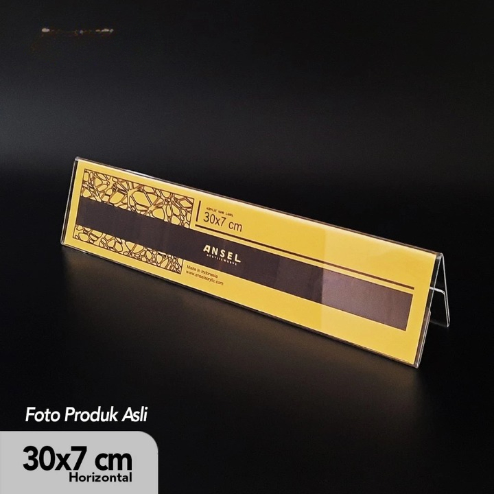 

Display Stand Harga Aklirik 30 x 7cm Name Label