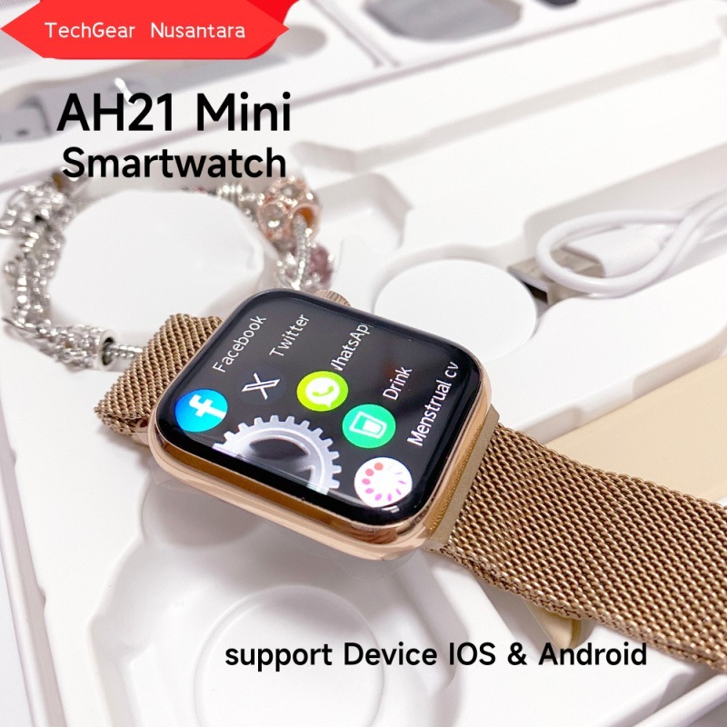 【100% ORIGINAL】AH21 Paket mini Smartwatch & Gelang Pandora Gift Tahan Air Bluetooth smartwatch