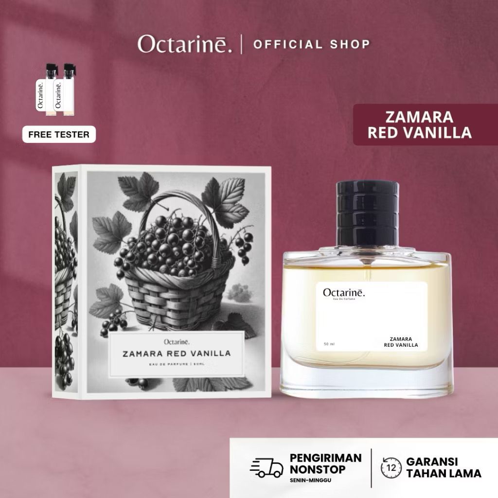 Octarine - Zamara Red Vanilla Parfum Wanita Aroma Sweet Vanilla
