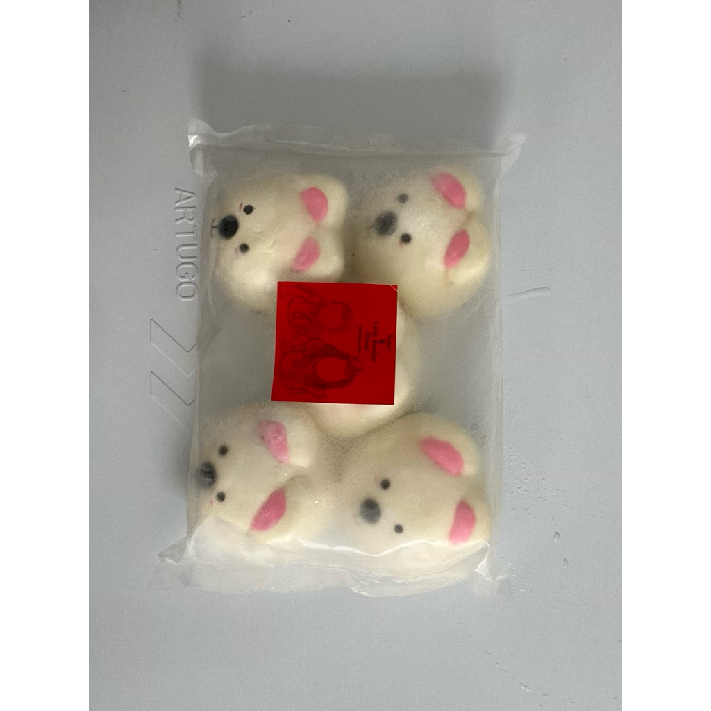 

Pao karakter Bunny FRESH premium isi tausa kacang merah isian full