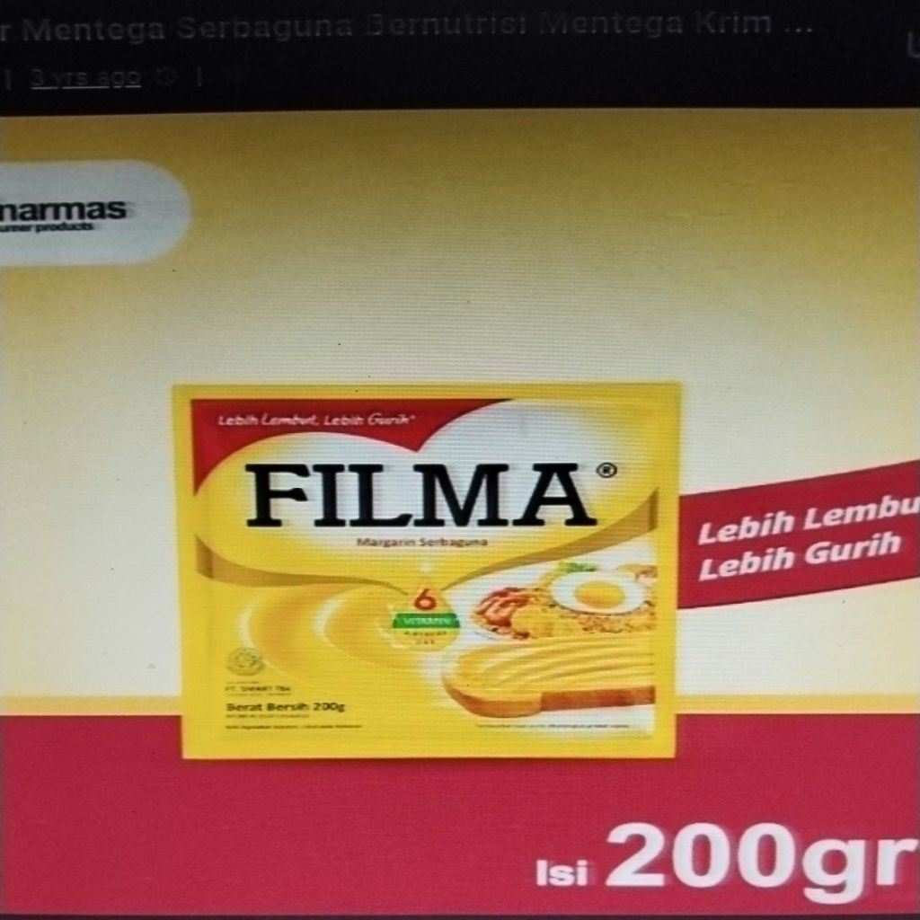 

Filma Margarine Serbaguna, isi 200 gr