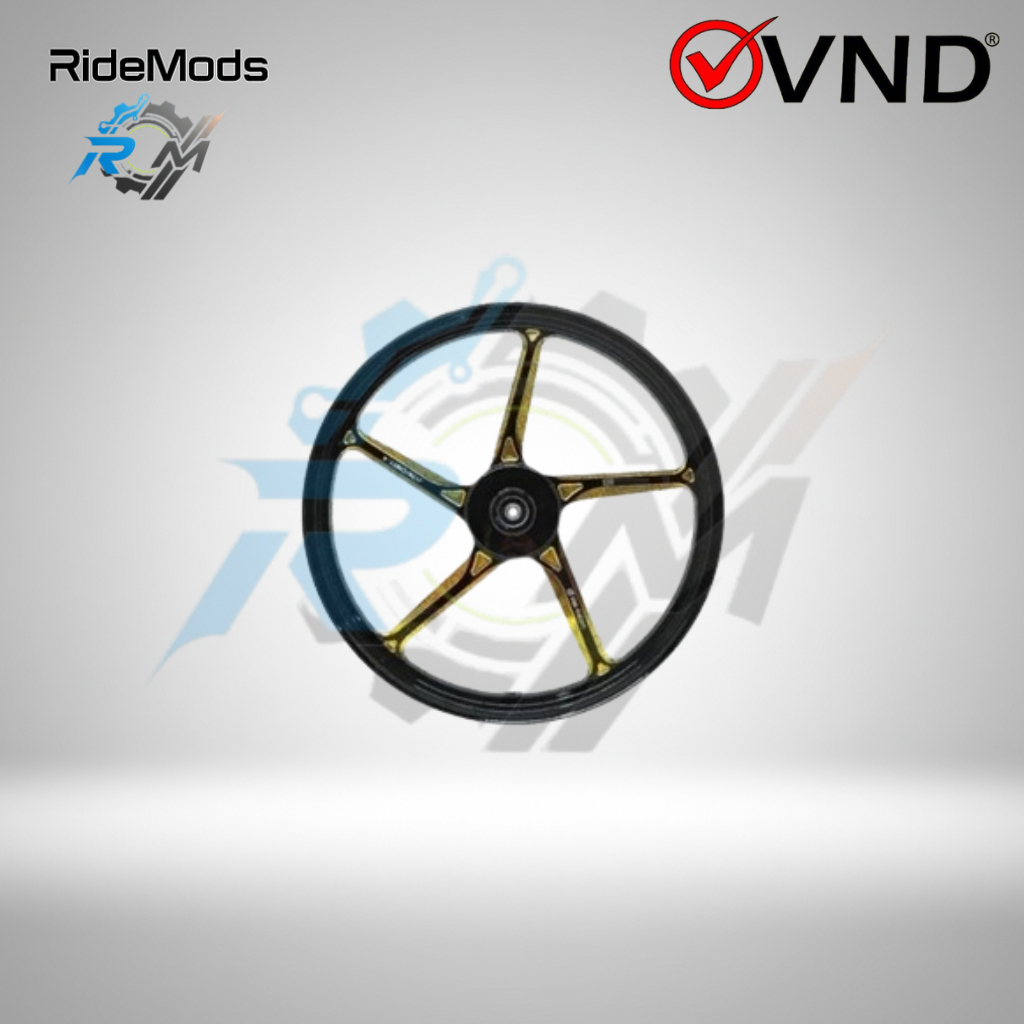 VELK VND AK55 BEAT VARIO 110 SCOOPY SPACY GENIO 140/160-17 BLACK/GOLD 2TONE