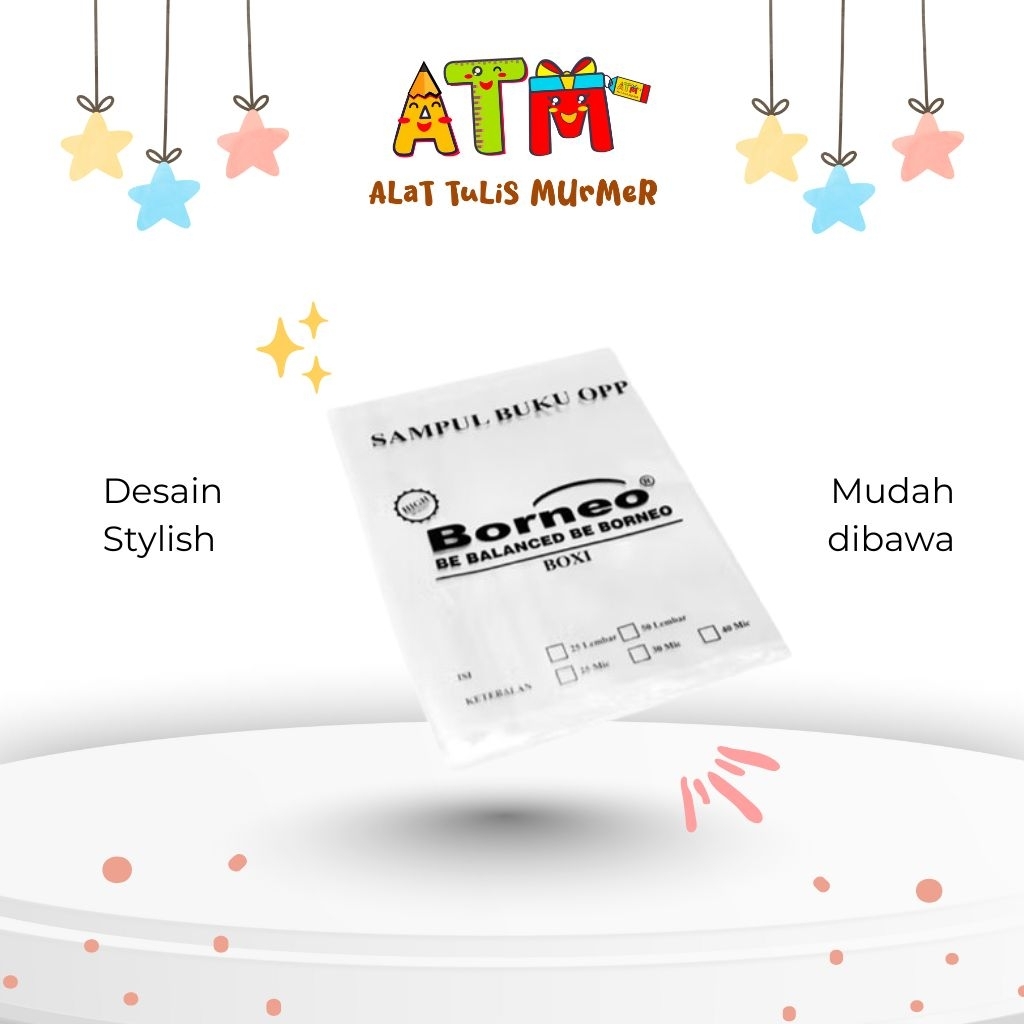 

Sampul/Cover/Plastik/Sampul Borneo OPP - Boxy/1pack