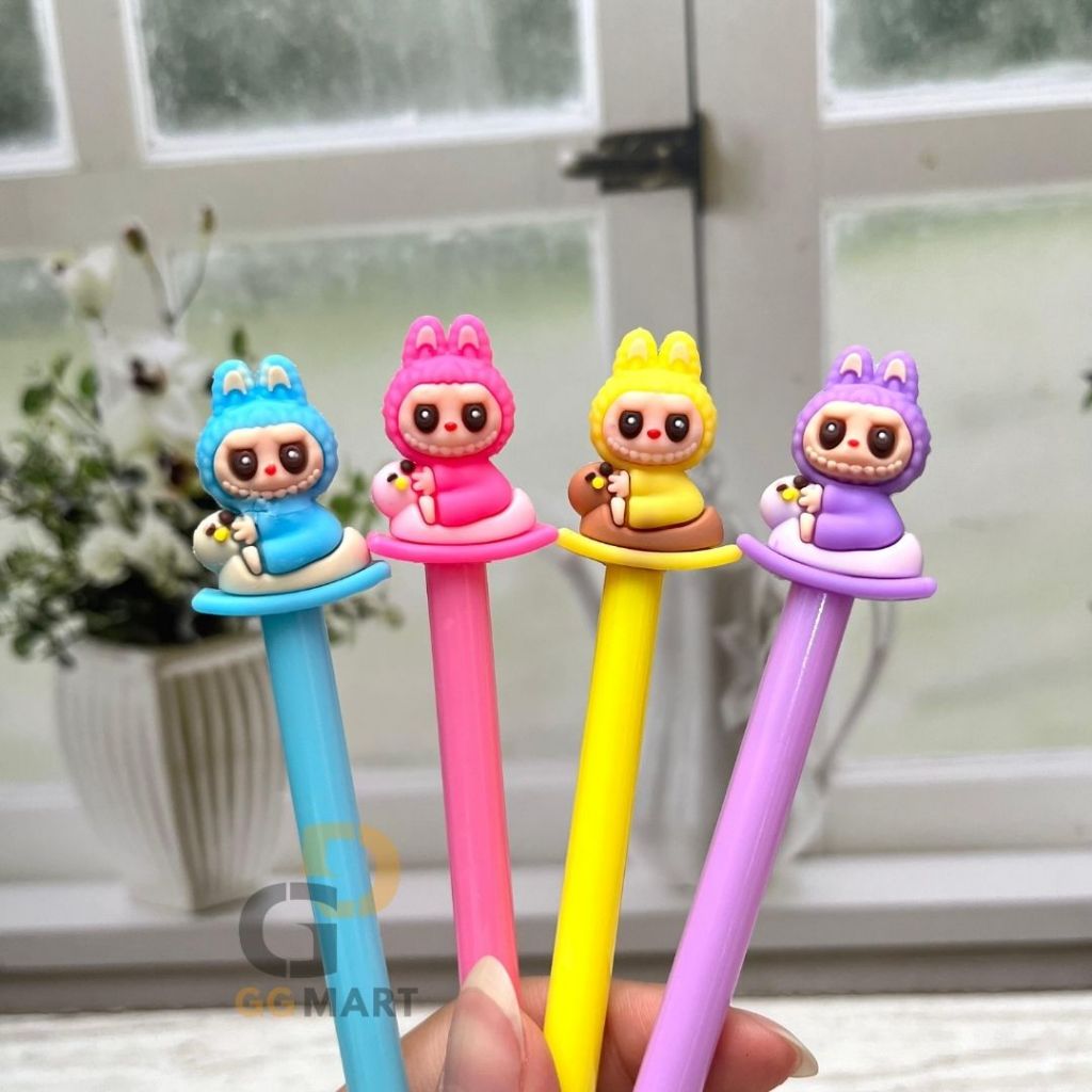 

G & G Mart PULPEN GEL LABUBU NAIK CAPYBARA PGK-1911 BOLPOINT PEN LUCU KARAKTER SOUVENIT ANAK ALAT TULIS SEKOLAH MURAH COD TINTA