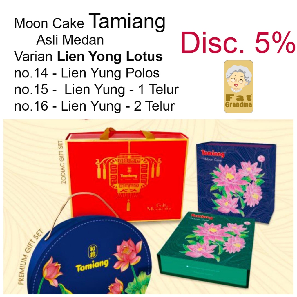 

Moon Cake Tamiang Kue Bulan TAMIANG Disc 5% - Lotus Teratai Lien yung