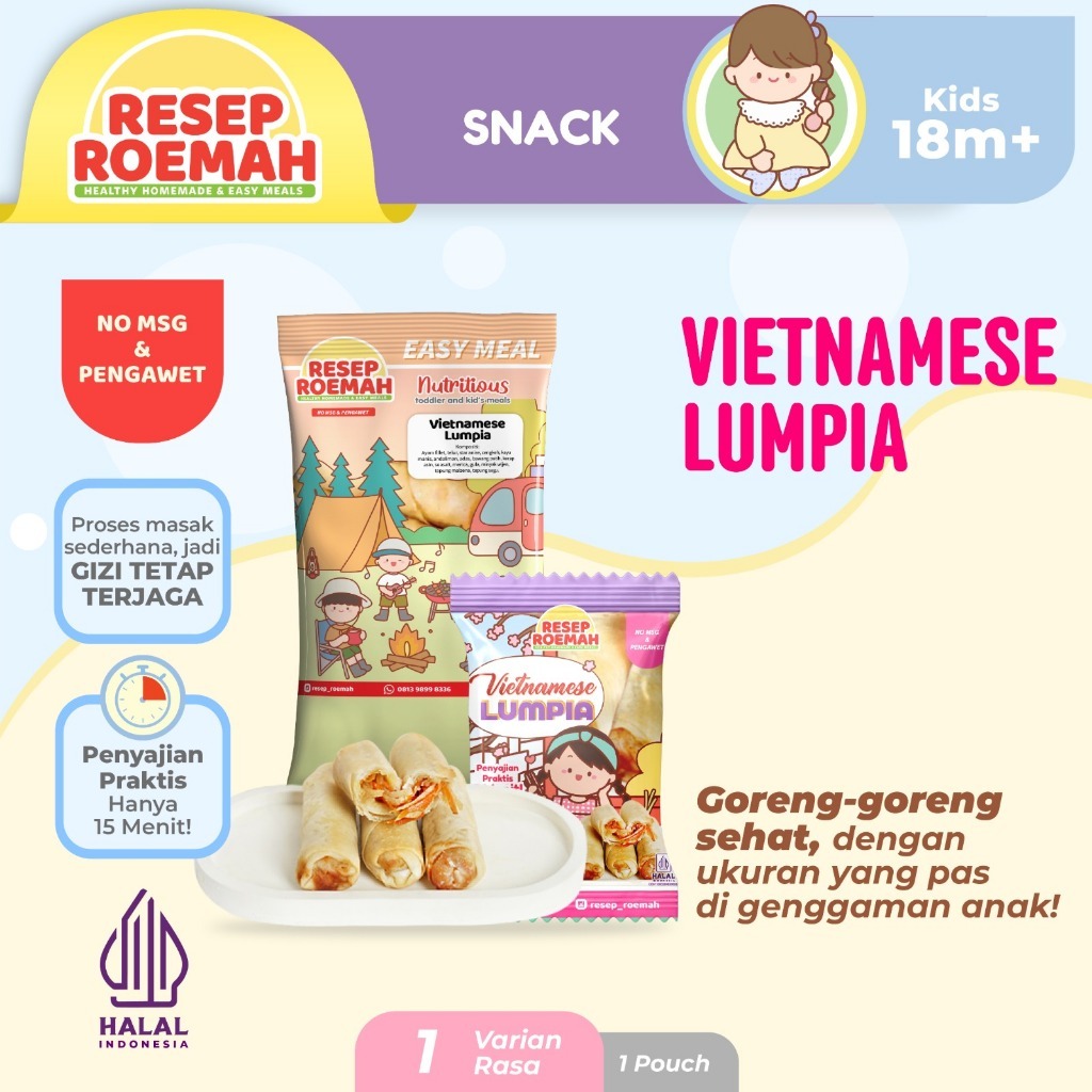 

Resep Roemah Vietnamese Lumpia / Lumpia Vietnam / Kids Homemade Frozen Food / No MSG & Pengawet