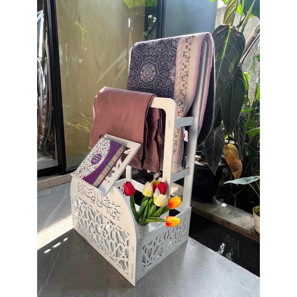 Rak Sajadah, Mukena, Quran Cutting Laser/Rak Aesthetic