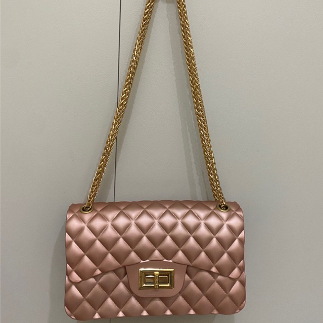 REAL PIC  READY TAS SELEMPANG WANITA WARNA PINK KUALITAS BAGUS