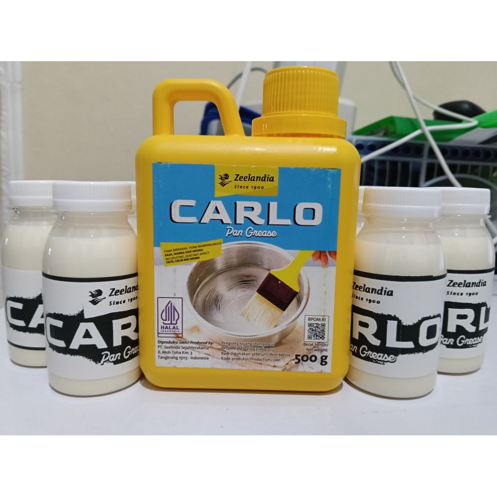 

Carlo Pan Grease Zeelandia Original Repack 80 ml mentega oles mengoles loyang panggang oven
