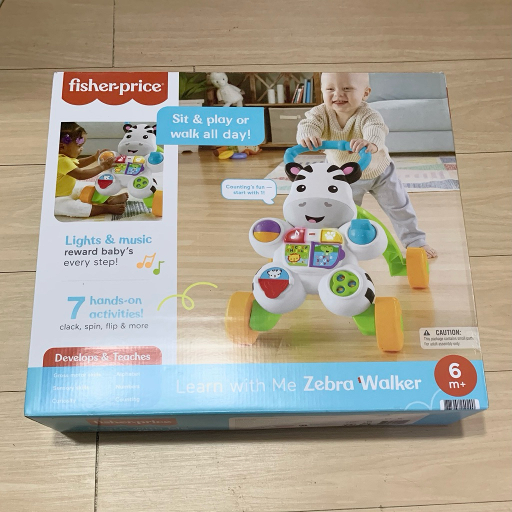 BNIB Fisher Price FP Zebra Push Walker Pushwalker