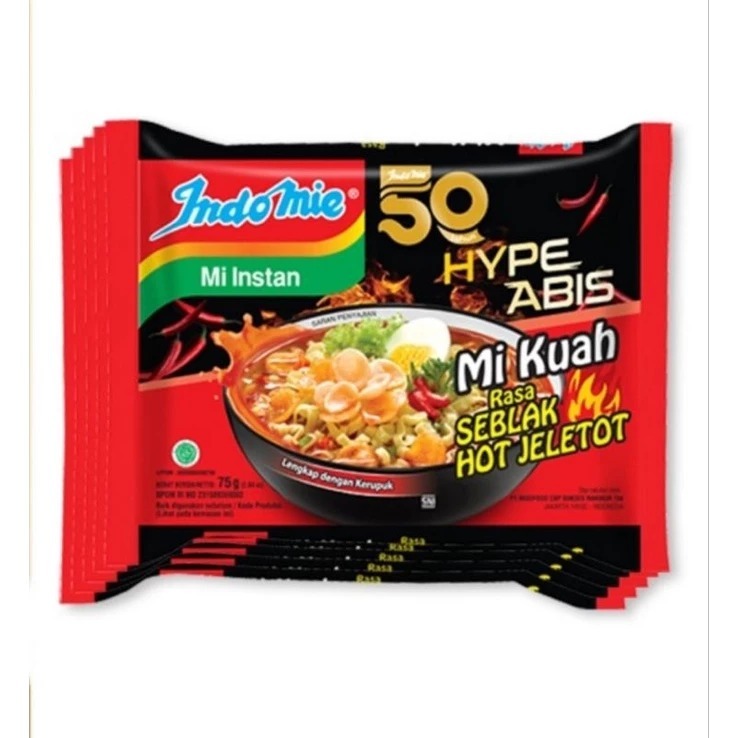 

INDOMIE SEBLAK JELETOT 5 PCS