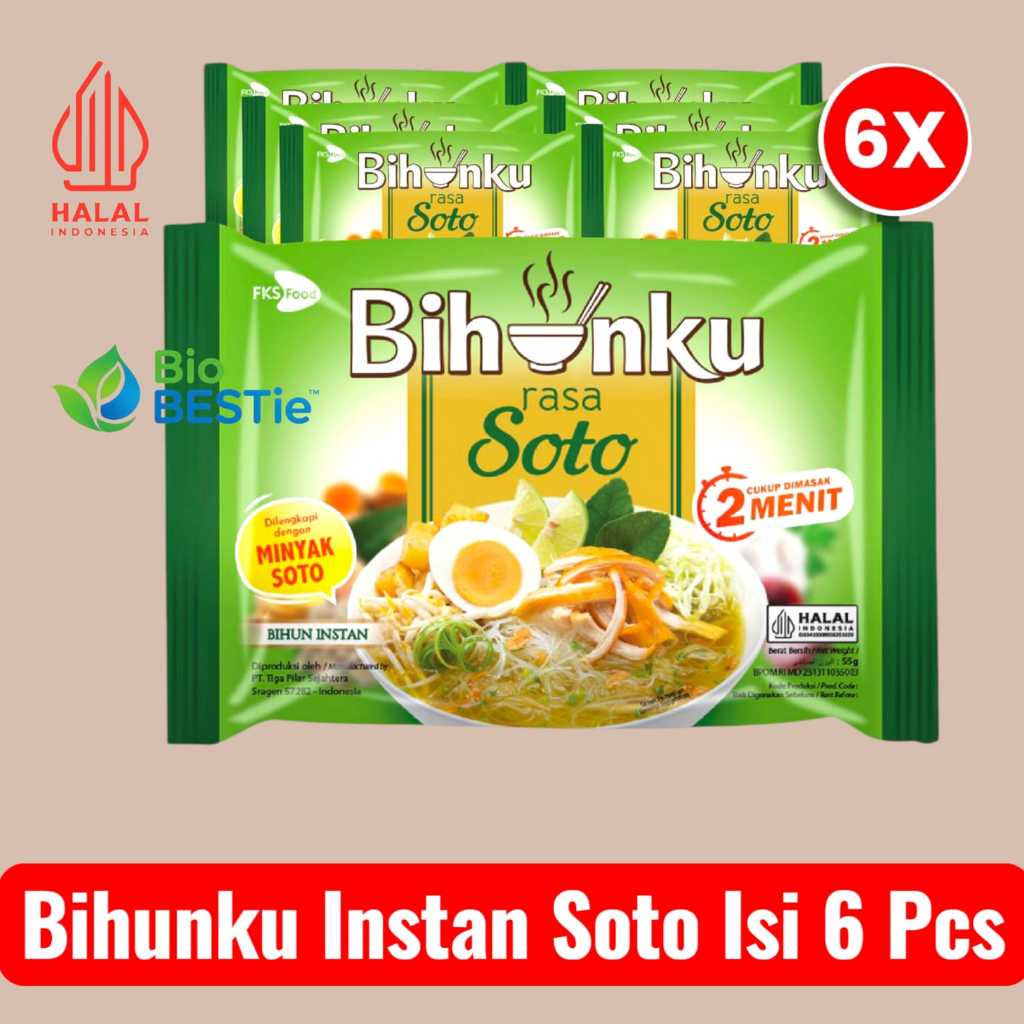 

Bihunku - Mie Bihun Instan - 50gr - 6pcs