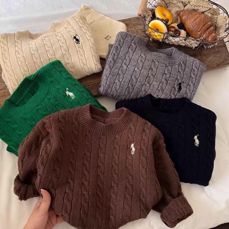 SWEATER KNIT ANAK PREMIUM - RALPH SWEATER - Knit Cable Sweater Baju Lengan Panjang Anak Laki Laki Pe