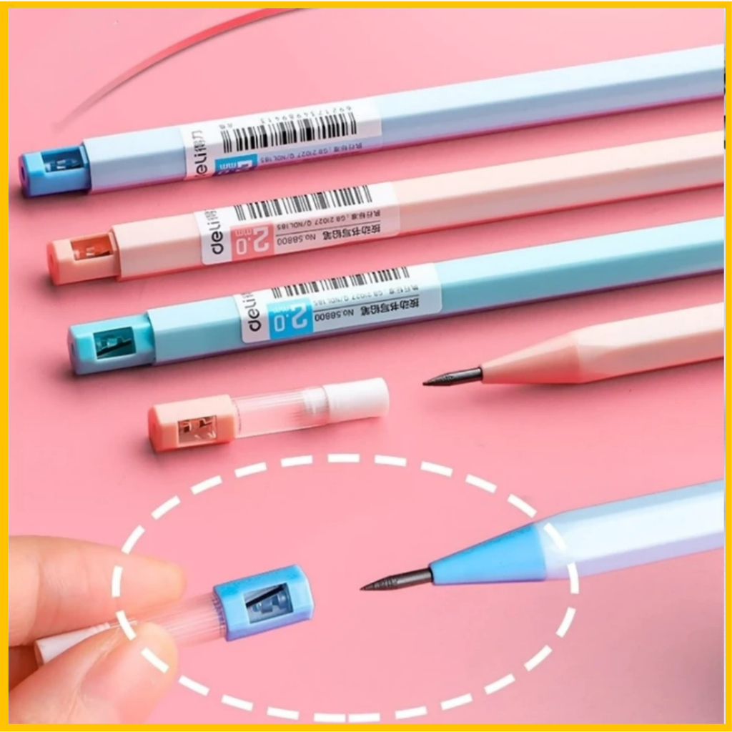 

Pensil Mekanik / Mechanical Pencil Graphite Lead Automatic Refill Pensil