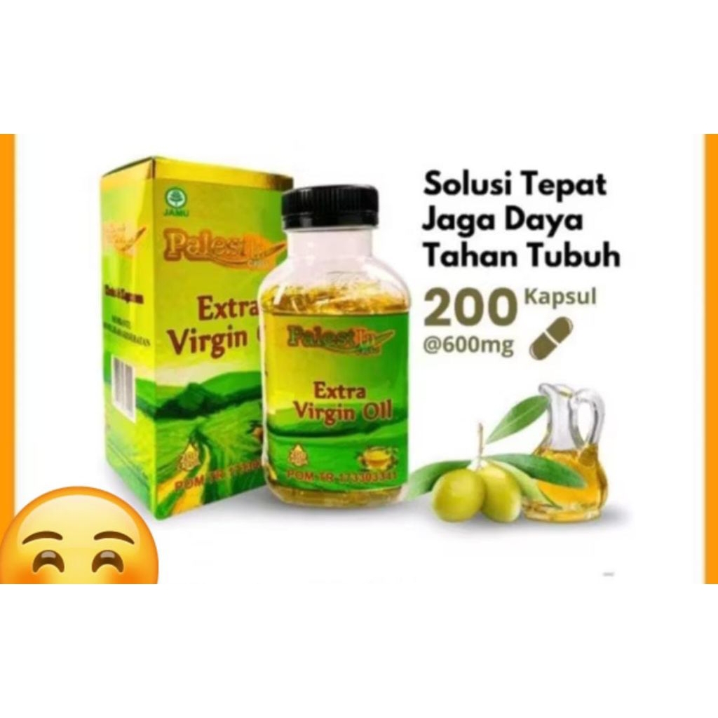 minyak Zaitun Palestina 200 kapsul Asli bpom