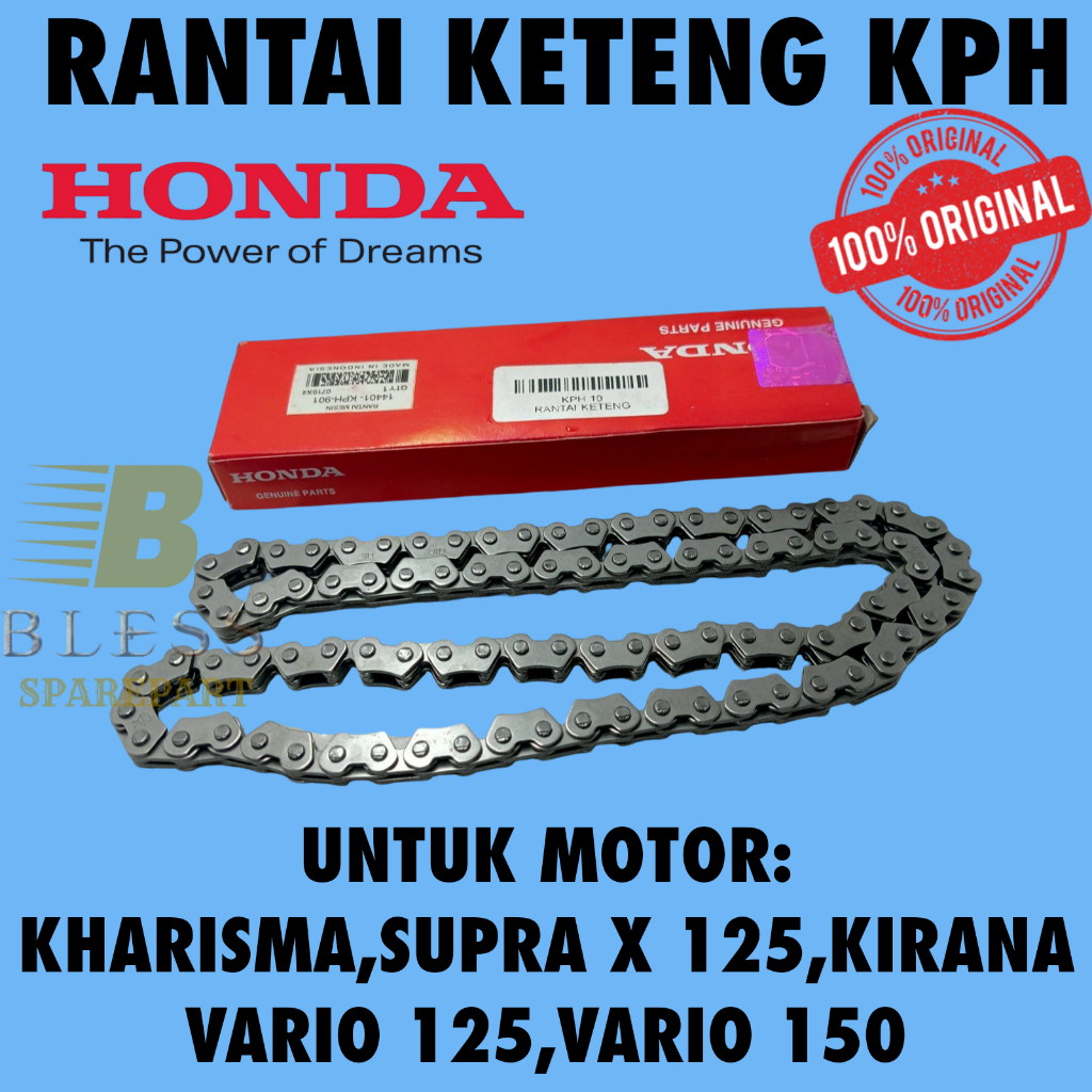RANTAI KETENG KPH BERKUALITAS ORIGINAL ASLI MOTOR Honda KARISMA ,SUPRA X 125 ,KIRANA ,VARIO 125,ORI