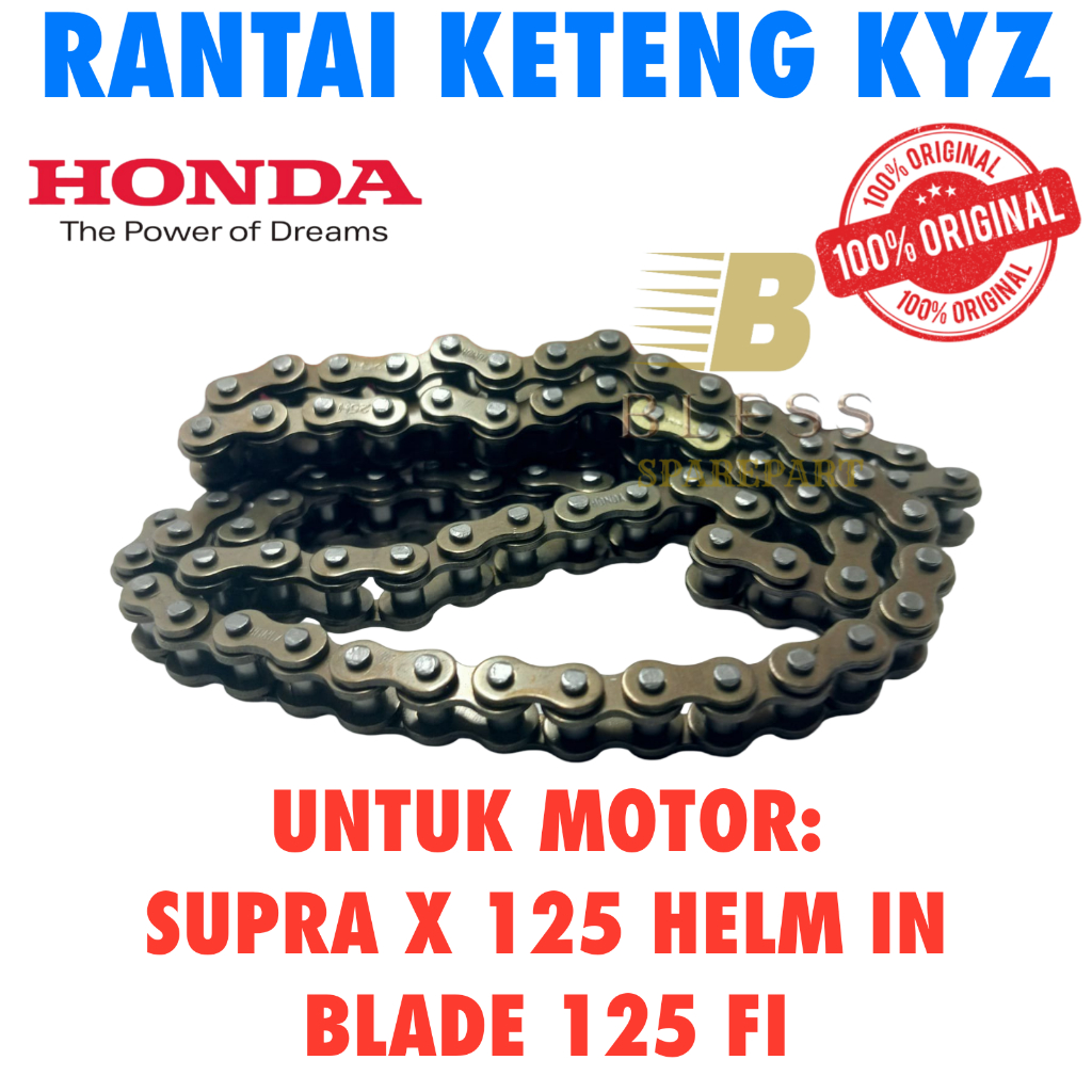 RANTAI KETENG KODE KYZ MOTOR,SUPRA X 125 HELM IN BLADE FI 125