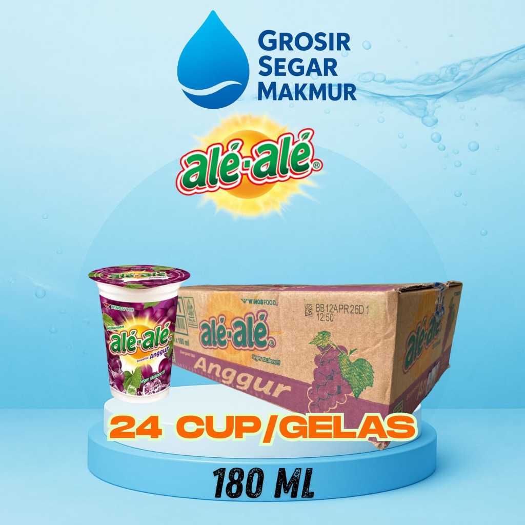 ALE ALE ANGGUR 180 ml gelas ( 1 dus 24 gelas )