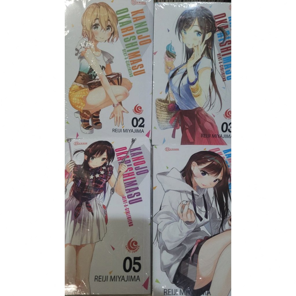 Komik Kanojo Okarishimasu Vol. 2,3,5,7 Set