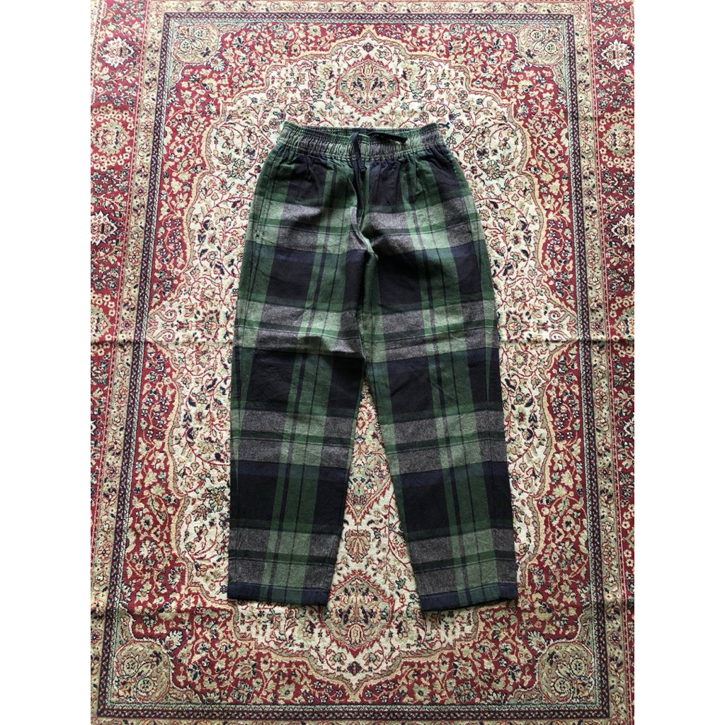 Celana Gu tartan chef pants HG792