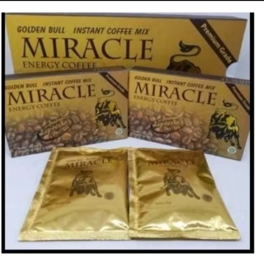 

Kopi Miracle Golden Bull isi 12 Sachet/box