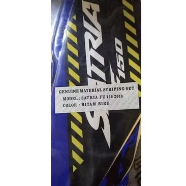 STRIPING STANDAR SUZUKI SATRIA FU 150 NEW FI LED INJEKSI TAHUN 2018 HITAM BIRU satria fu fi biru