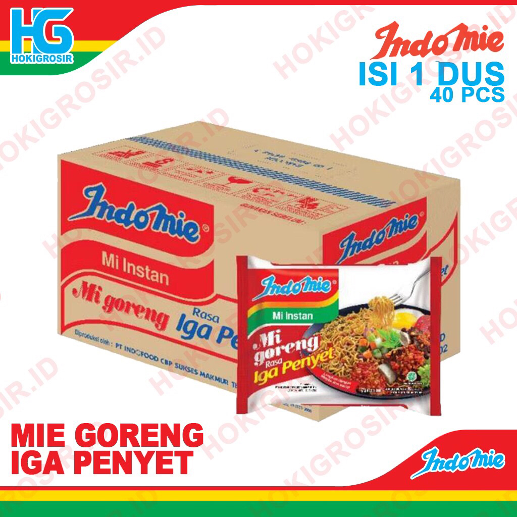 

INDOMIE GORENG IGA PENYET 1 DUS ISI 40 PCS - MIE INSTAN 80 GR