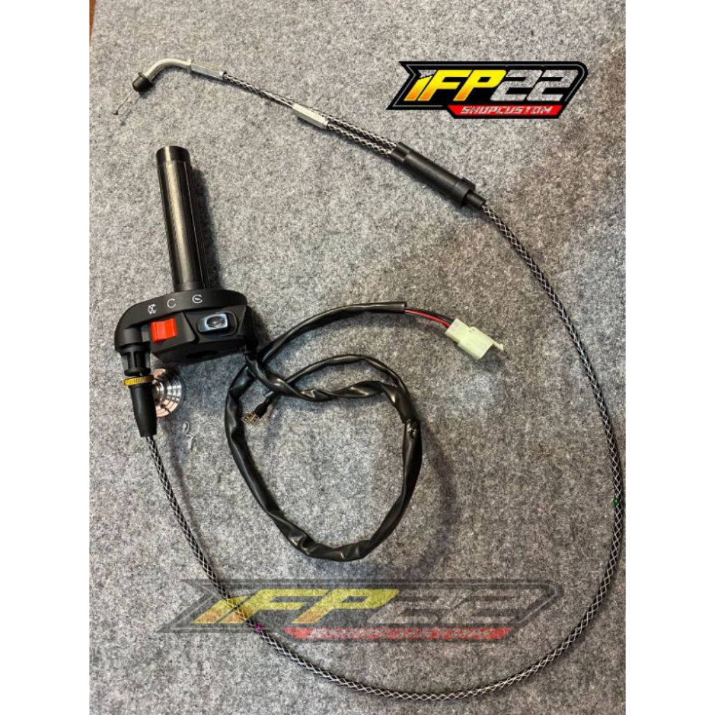 Gas spontan yamaha fizr  gas spontan Ksr kabel cabang karbon pnp fizr