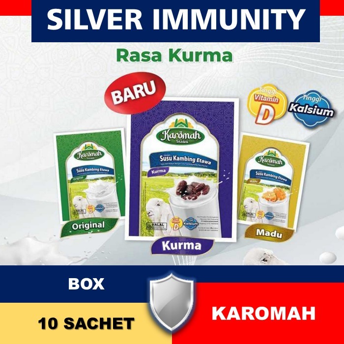 

Susu Kambing Etawa / Karomah Insani / Susu Instan / Madu / Original / Kurma 250GR BOX ISI 10