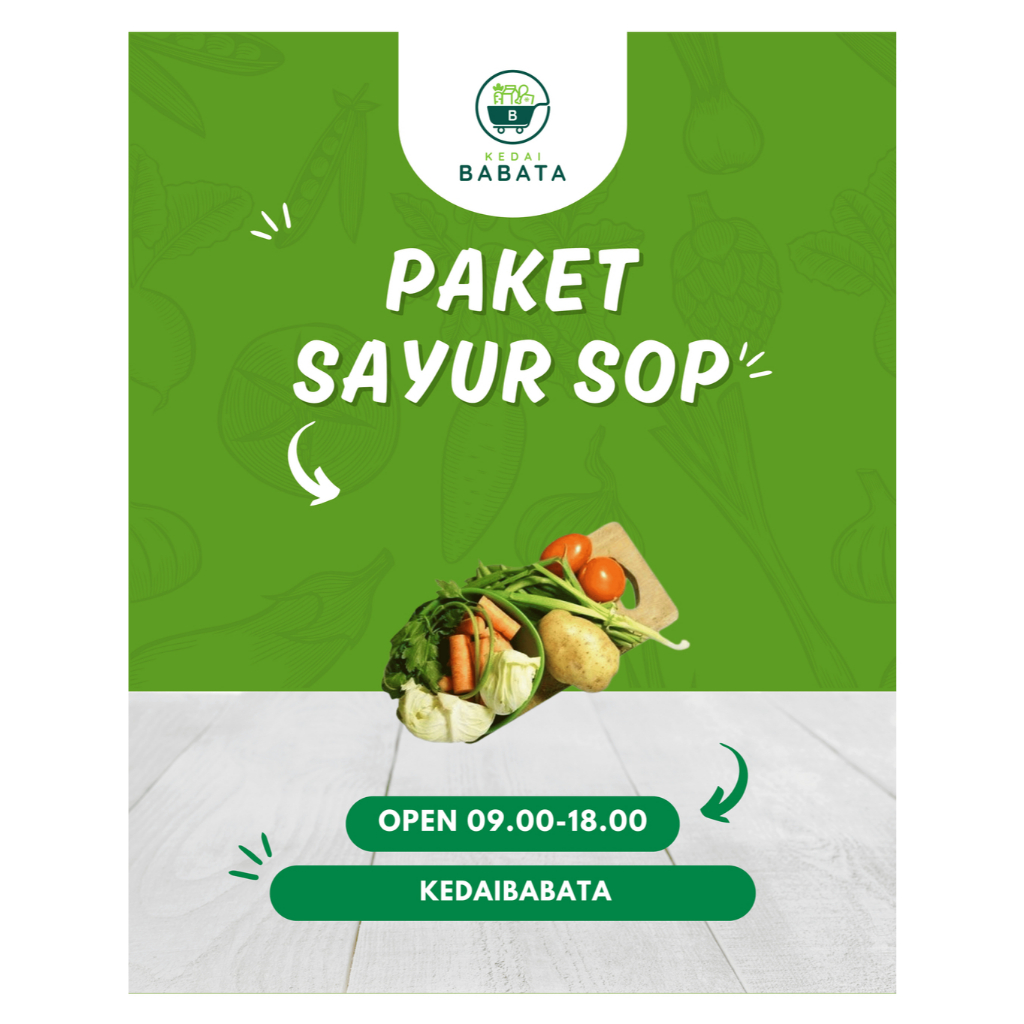 

Paket Sayur Sop Fresh Segar Kedai Babata Padang