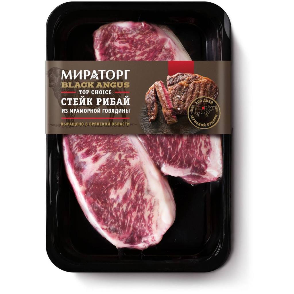 

Miratorg Black Angus Ribeye Steak - Top Choice Premium