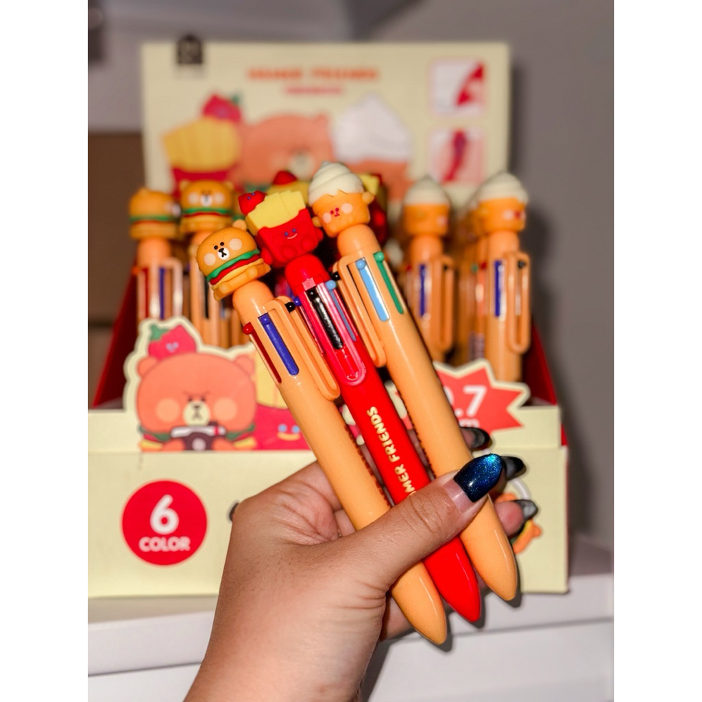 

( 1 pcs ) Pen burger , french fries , cake