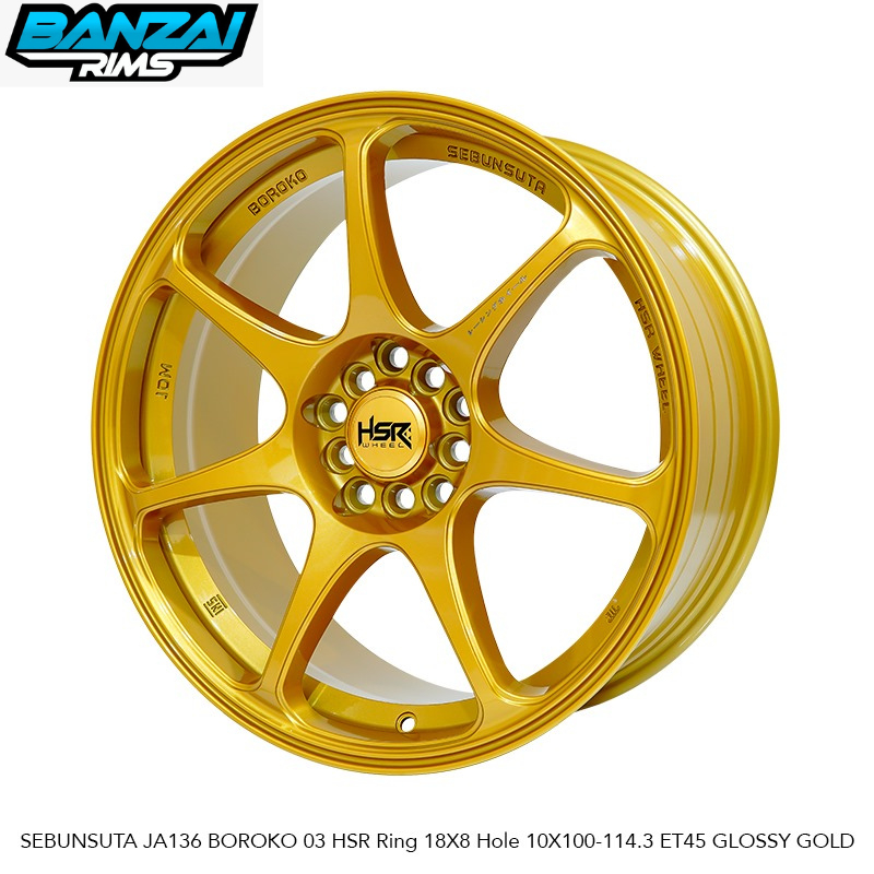 VELG HSR SEBUNSUTA HSR RING 18 GOLD INNOVA XPANDER SIENTA ALTIS HRV CRV INNOVA