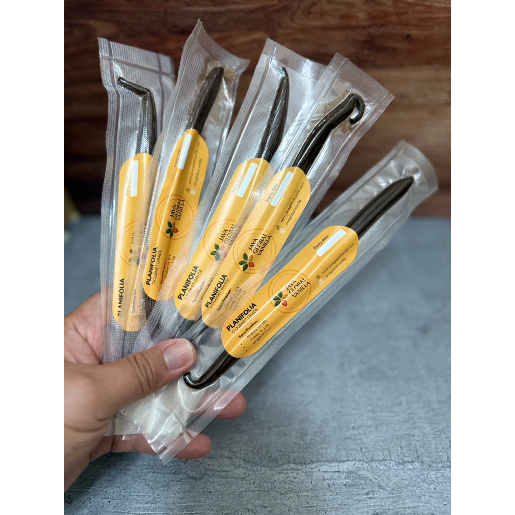 

Vanilla Beans Planifolia – Gourmet Quality, Ada Sertifikat