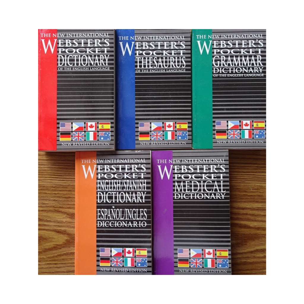 The New International Webster’s Pocket Reference Library - New Revised Edition (5 books: Englis, the
