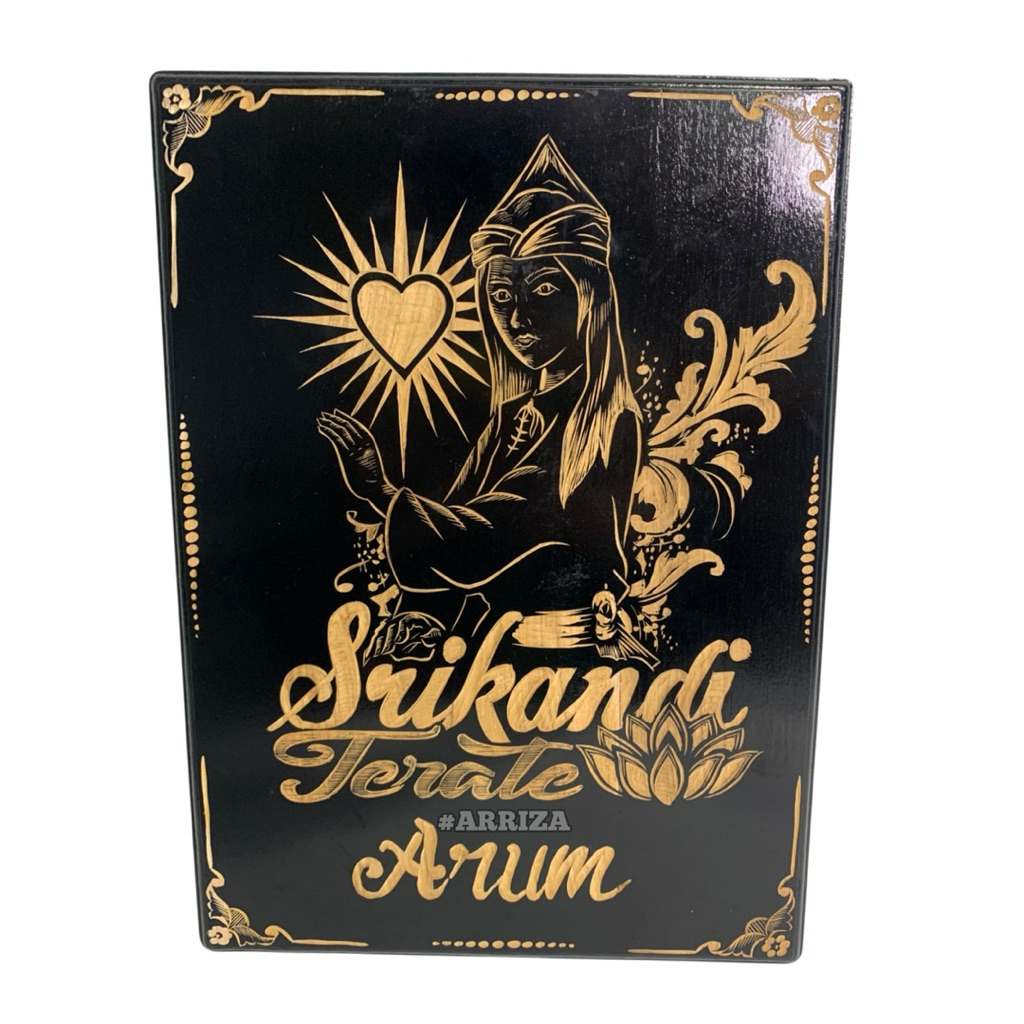 Pigura hiasan dinding Psht Terate 1922 dari Kayu Jati asli Ukuran Panjang 60cm x Lebar 40cm / Pigura