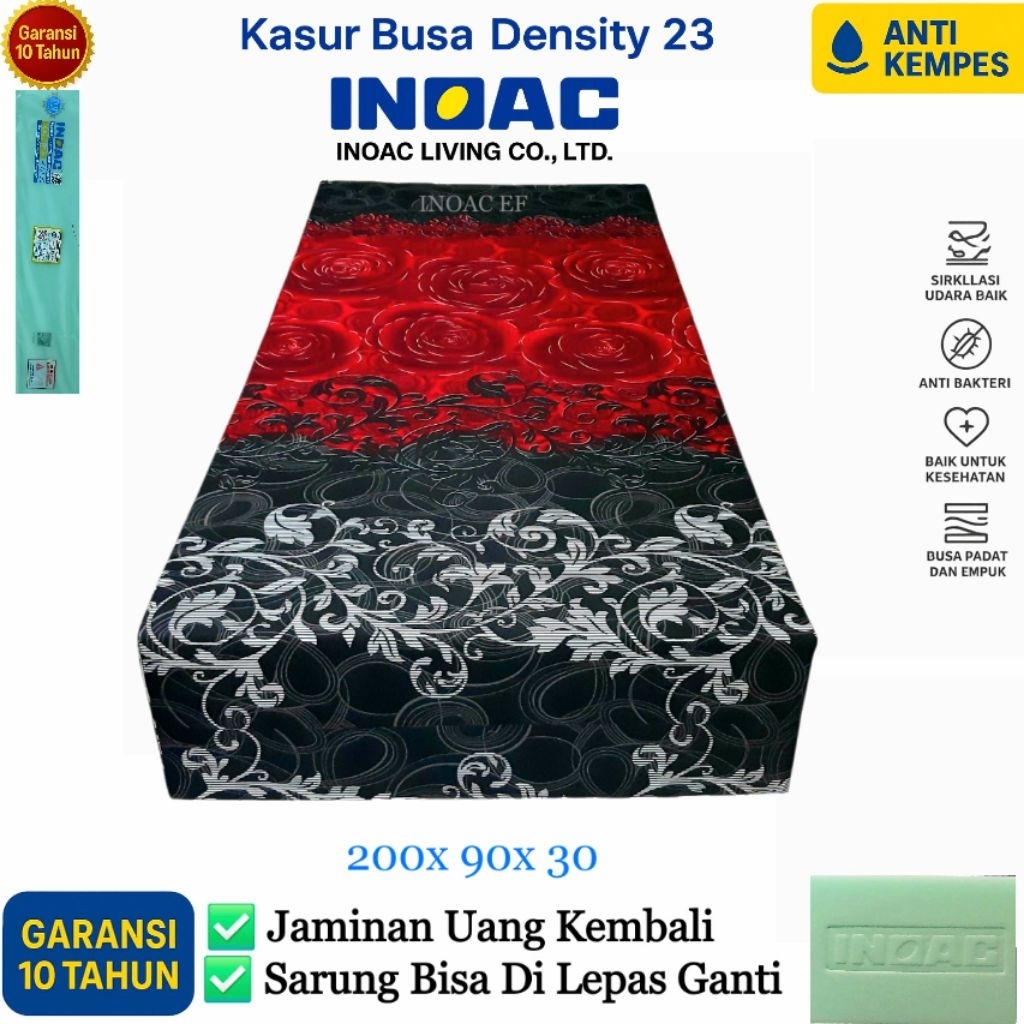Kasur Inoac Ukuran Single Jumbo Tebal 30 sampai 5cm Untuk 1 Orang Ukuran 90x200