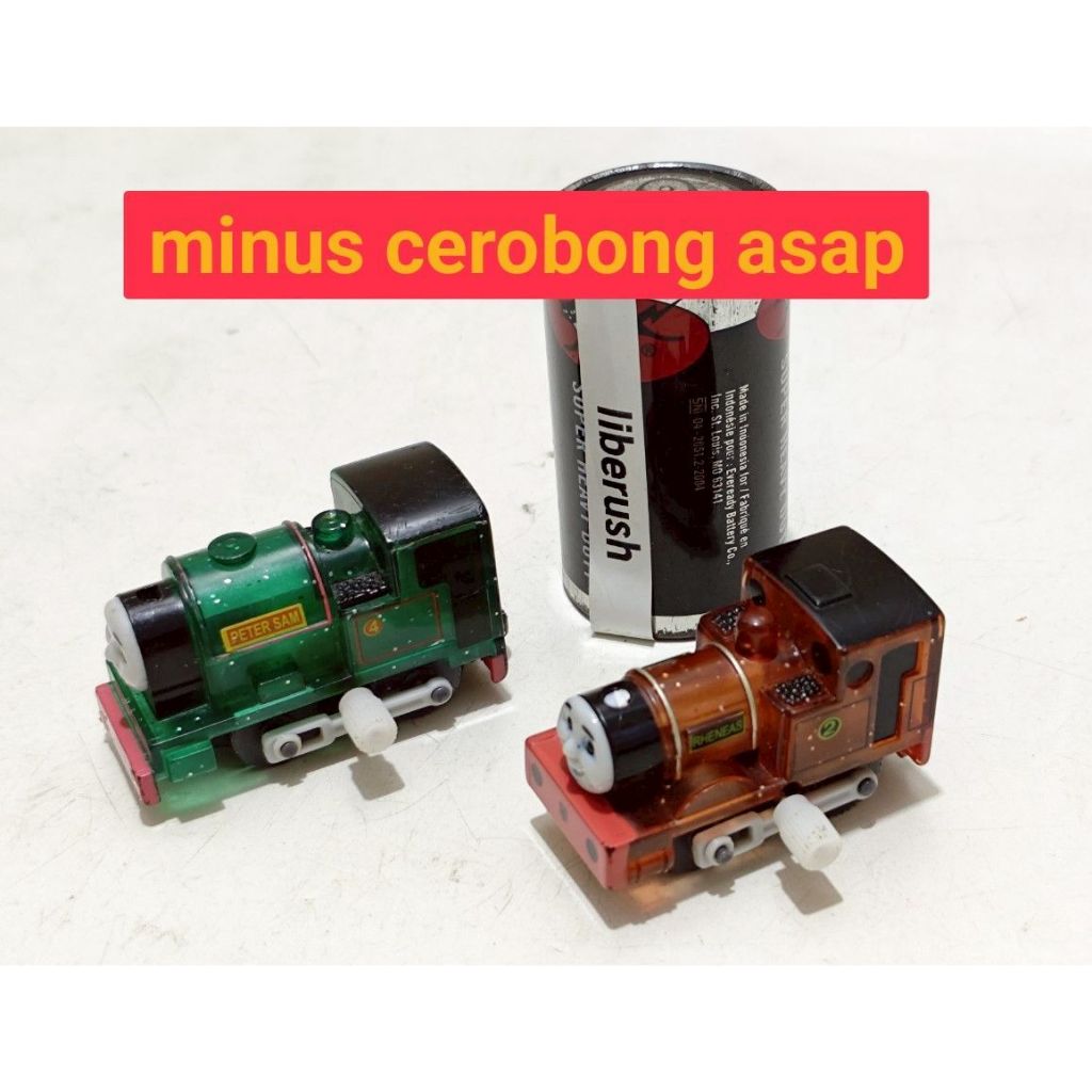 Set takara tomy t arts capsule plarail thomas & friends  peter sam rheneas glitter wind up gashapon 