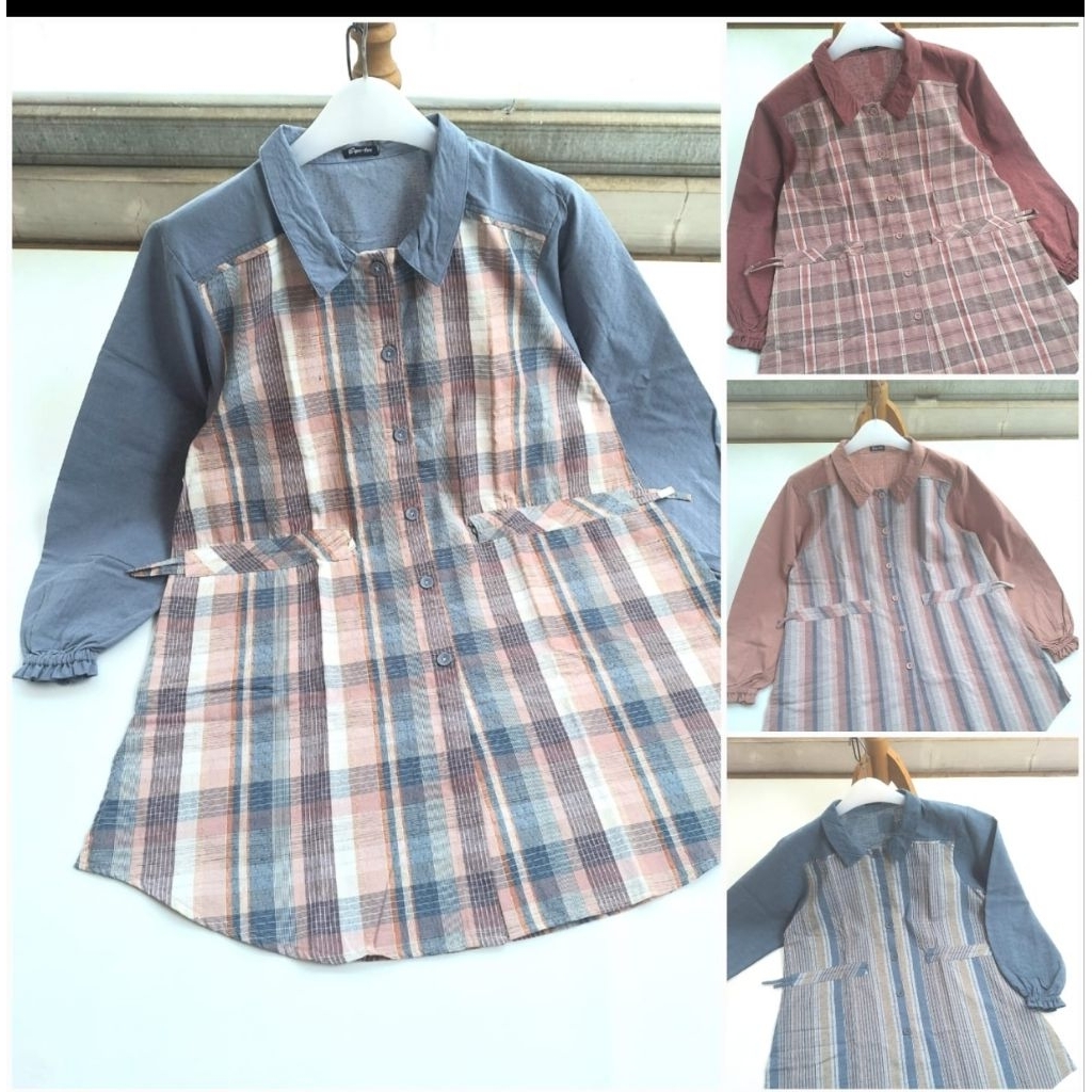 Atasan Tunik katun triset ori Byutee