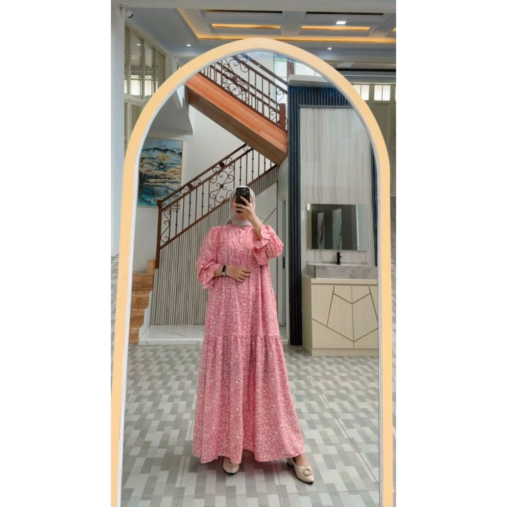 Daisy Dress/Dress tangan balon/dress jumbo/dress kondangan