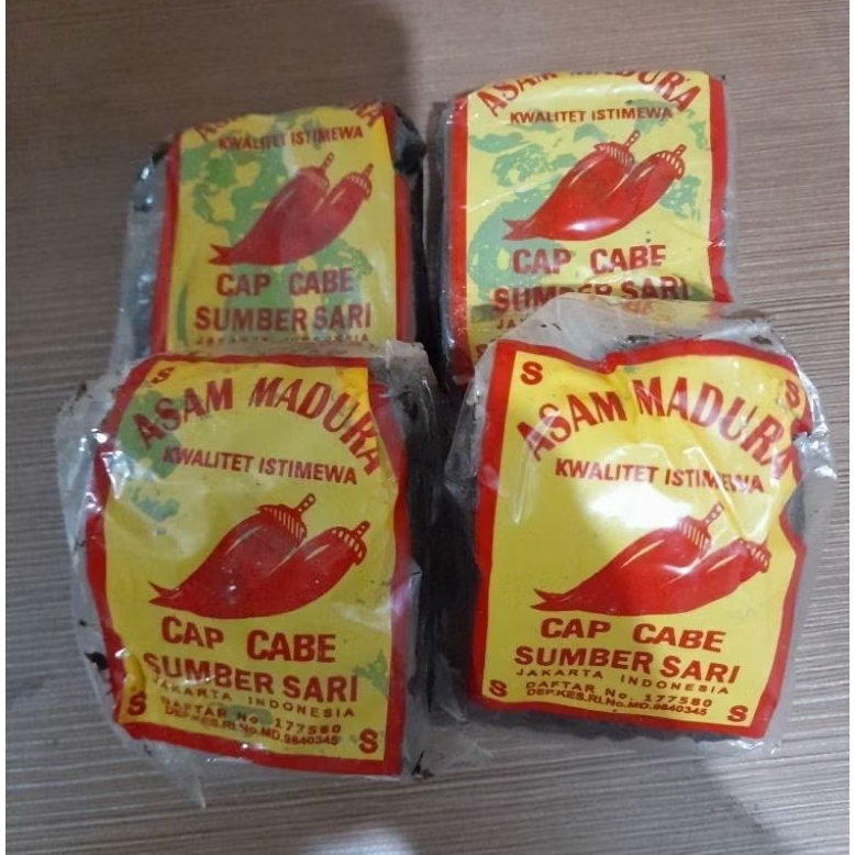 

Asam madura Cap Cabe berat kurang lebih 200 gram