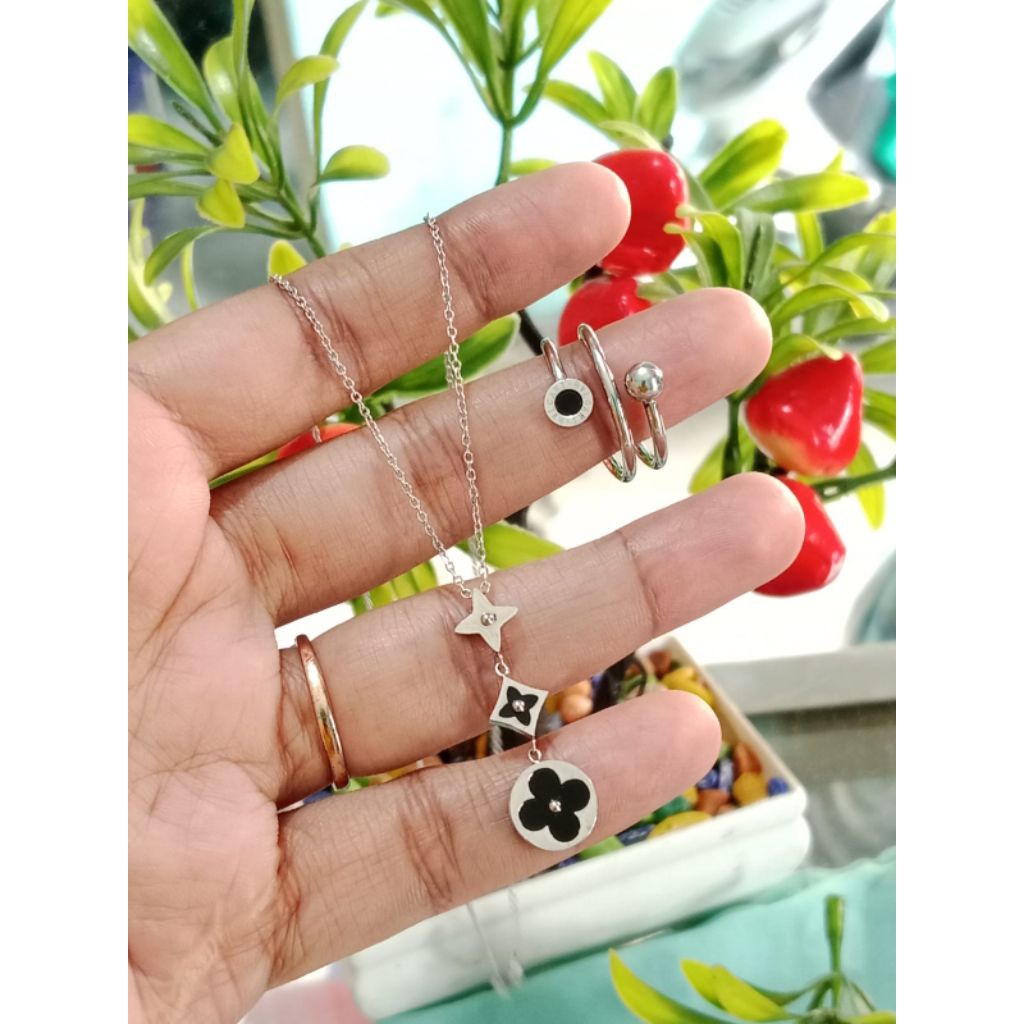 Set Kalung Cincin Bulgari
