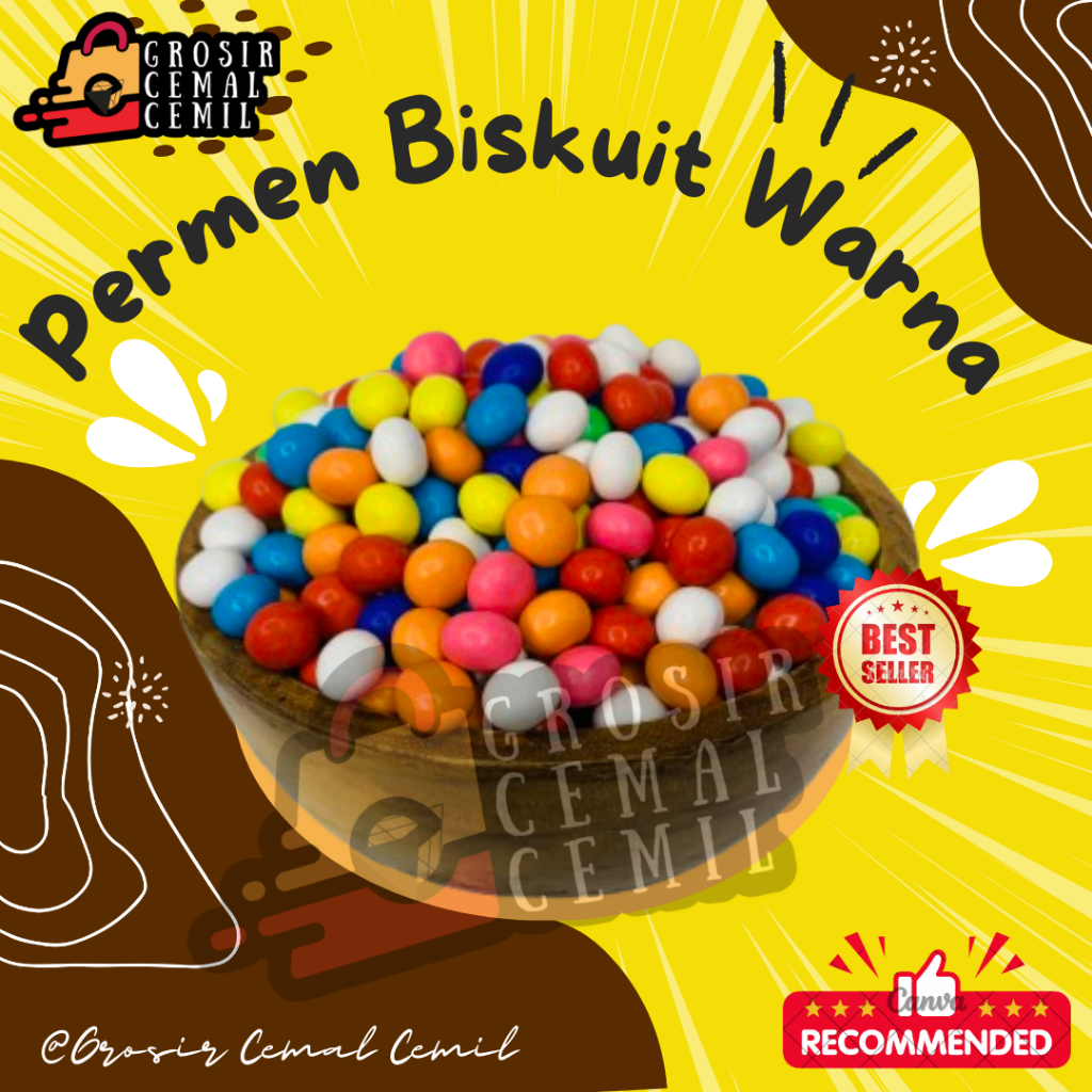 

100 GR BISKUIT PERMEN BOLA BOLA WARNA - WARNI