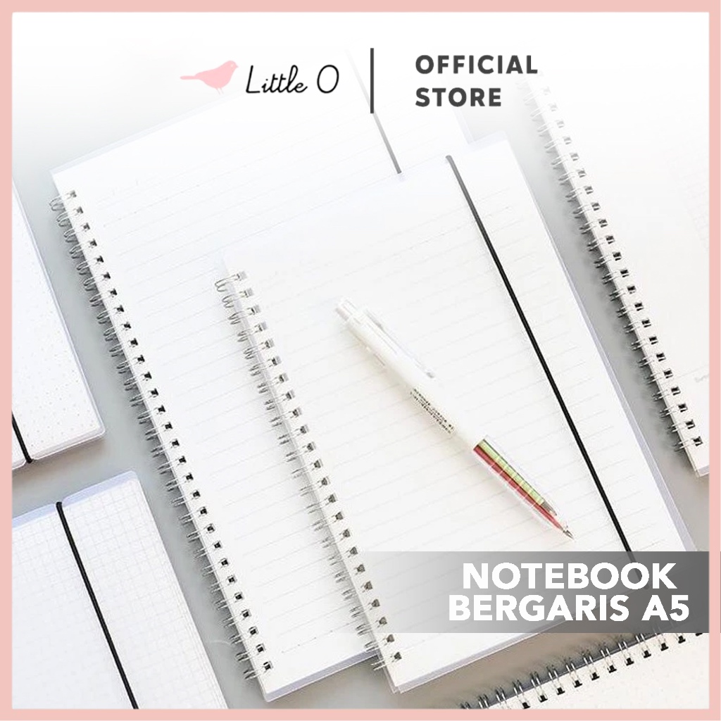 

LITTLE O Buku Tulis Bergaris Simple Note Book A5 Notebook Notebook Simple Buku Tulis Catatan Sekolah
