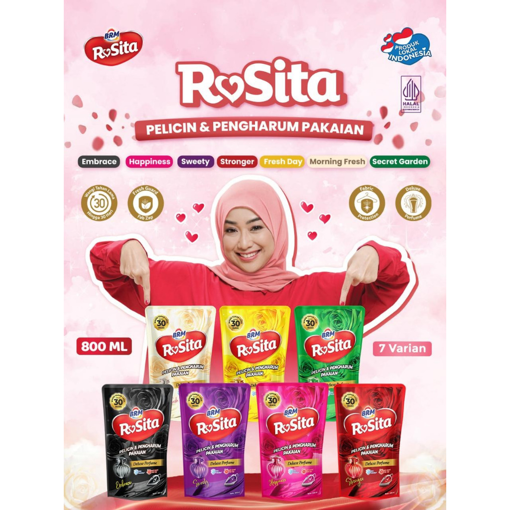 Distributor Grosir Reseller Parfum Pewangi Pelicin Laundry Refill BRM Rosita Setrika by BRM