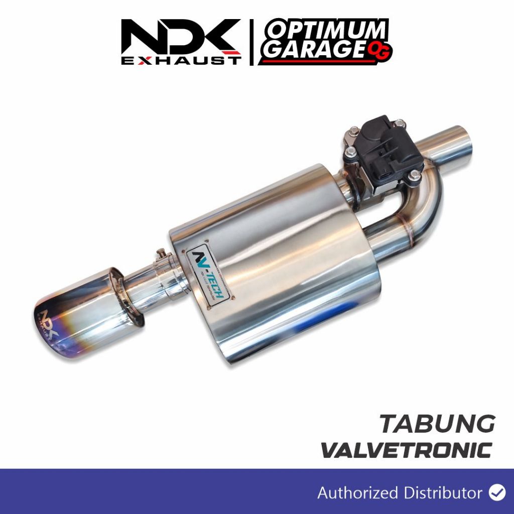 KNALPOT NDK EXHAUST BAGIAN VALVETRONIC MOBIL UNIVERSAL