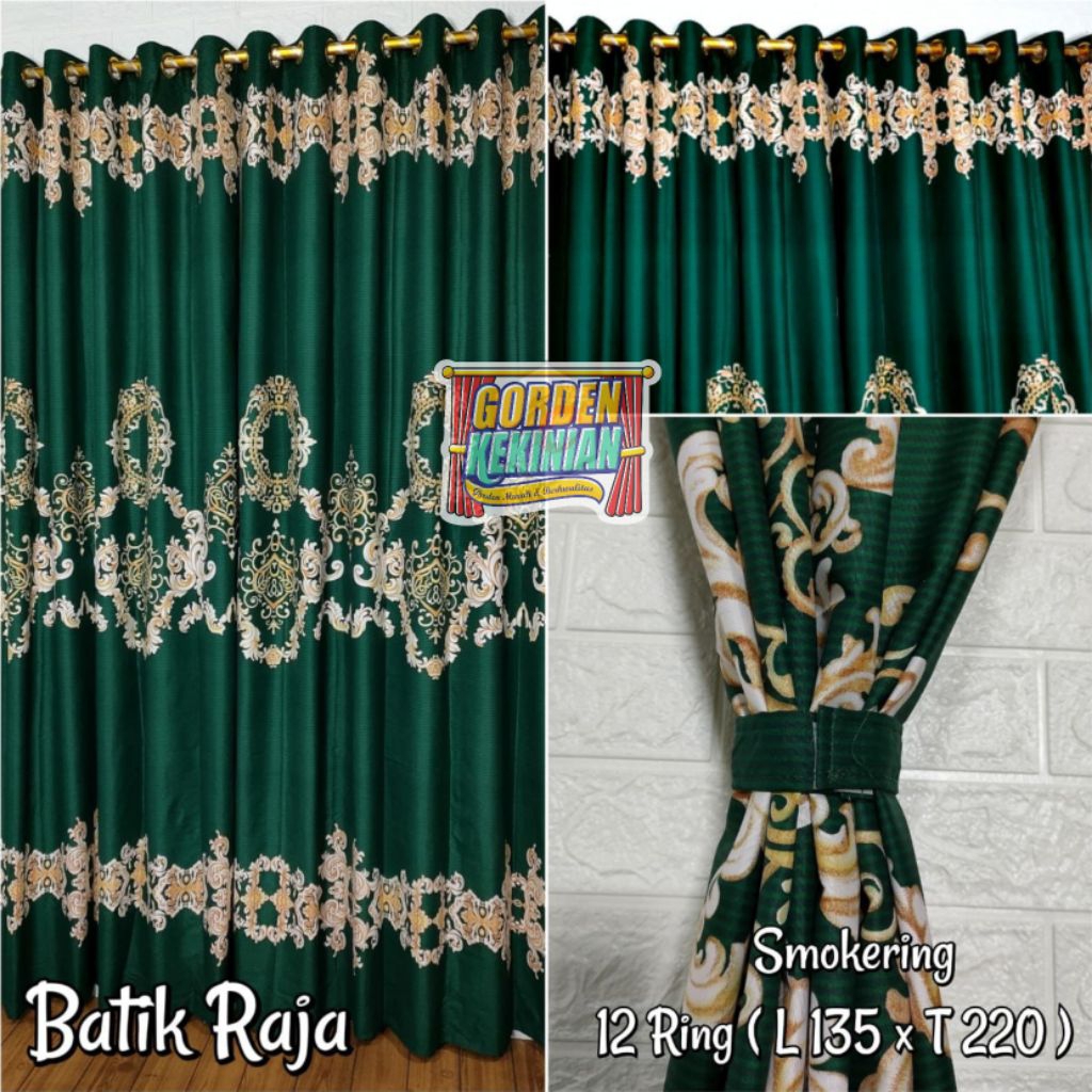 Gorden Motif Batik Raja Hijau Ring 12 Gorden Batik Raja Hijau Gorden Hijau Gorden Smokring Gorden Pi