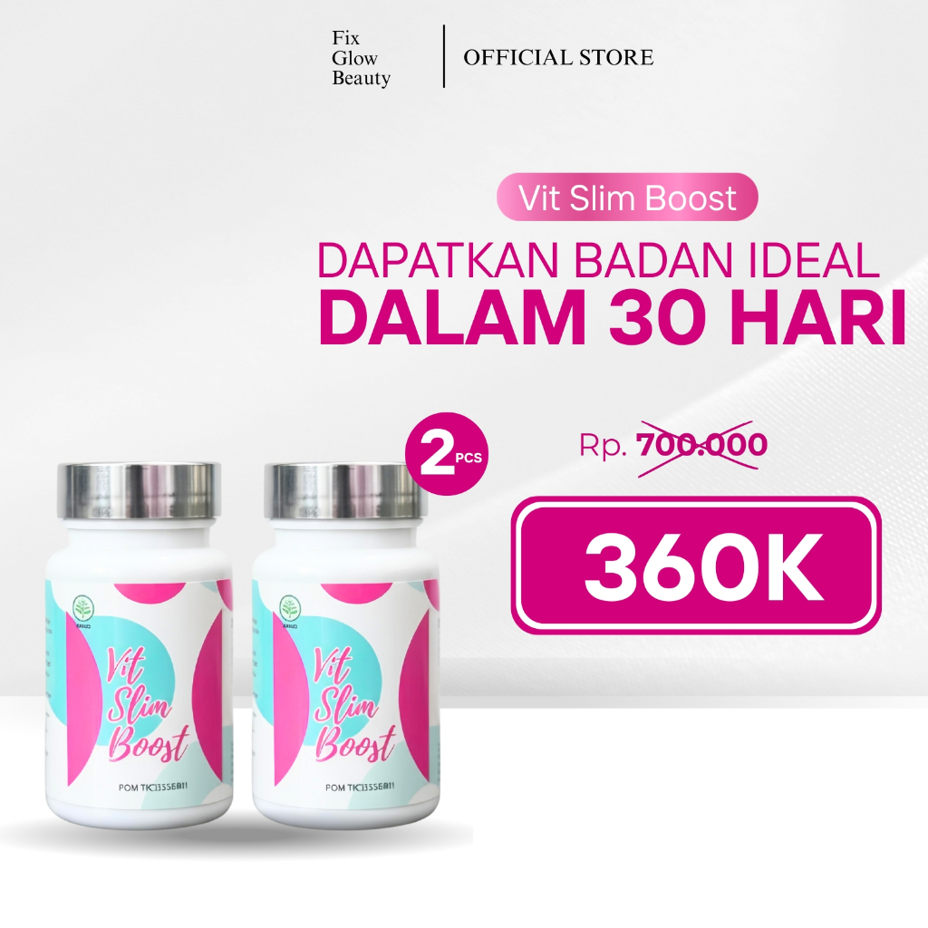 [SPECIAL BUNDLING] Vit Slim Boost Herbal Weight Loss 30 Kapsul | BPOM | HERBAL