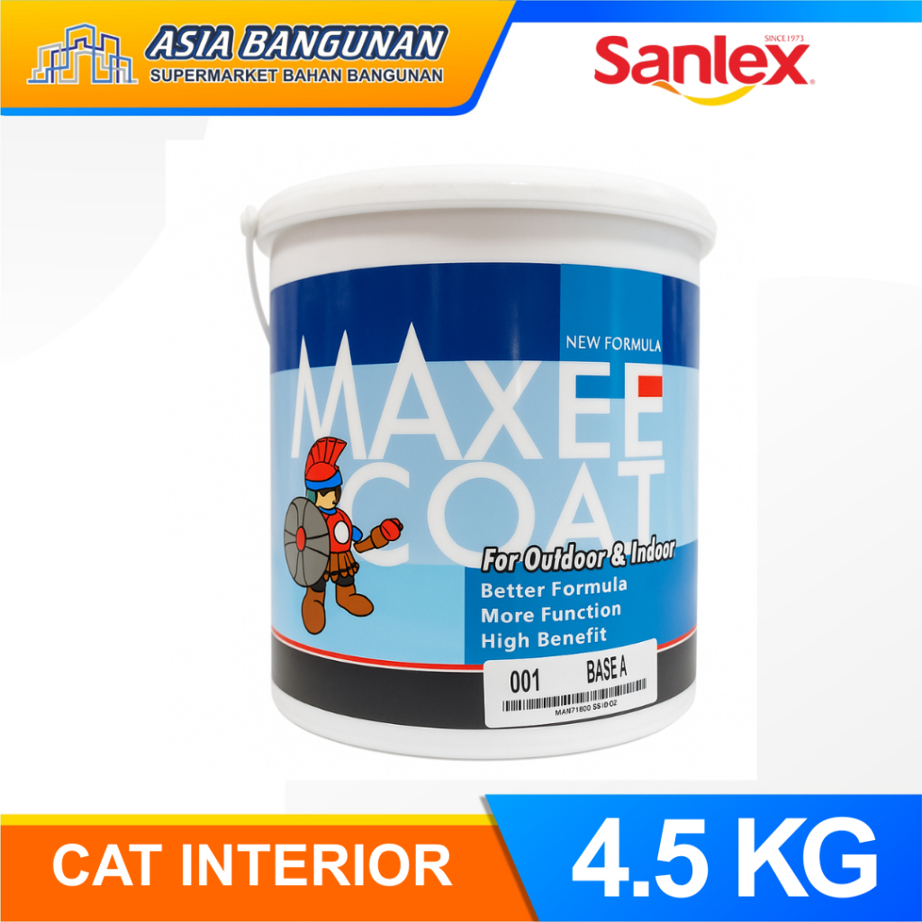Sanlex Premio Maxecoat 4.5Kg – Cat Tembok Dasar Interior Ekonomis Tahan