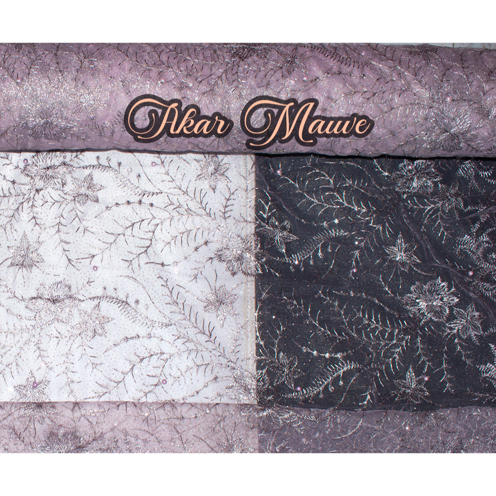 Kain Brukat Meteran / Kain Brukat Tile Lace Mutiara / Kain Brokat